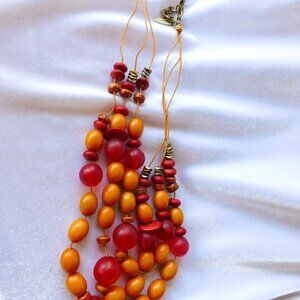 Ladies Coldwater Creek  Multi Colored Beaded Necklace